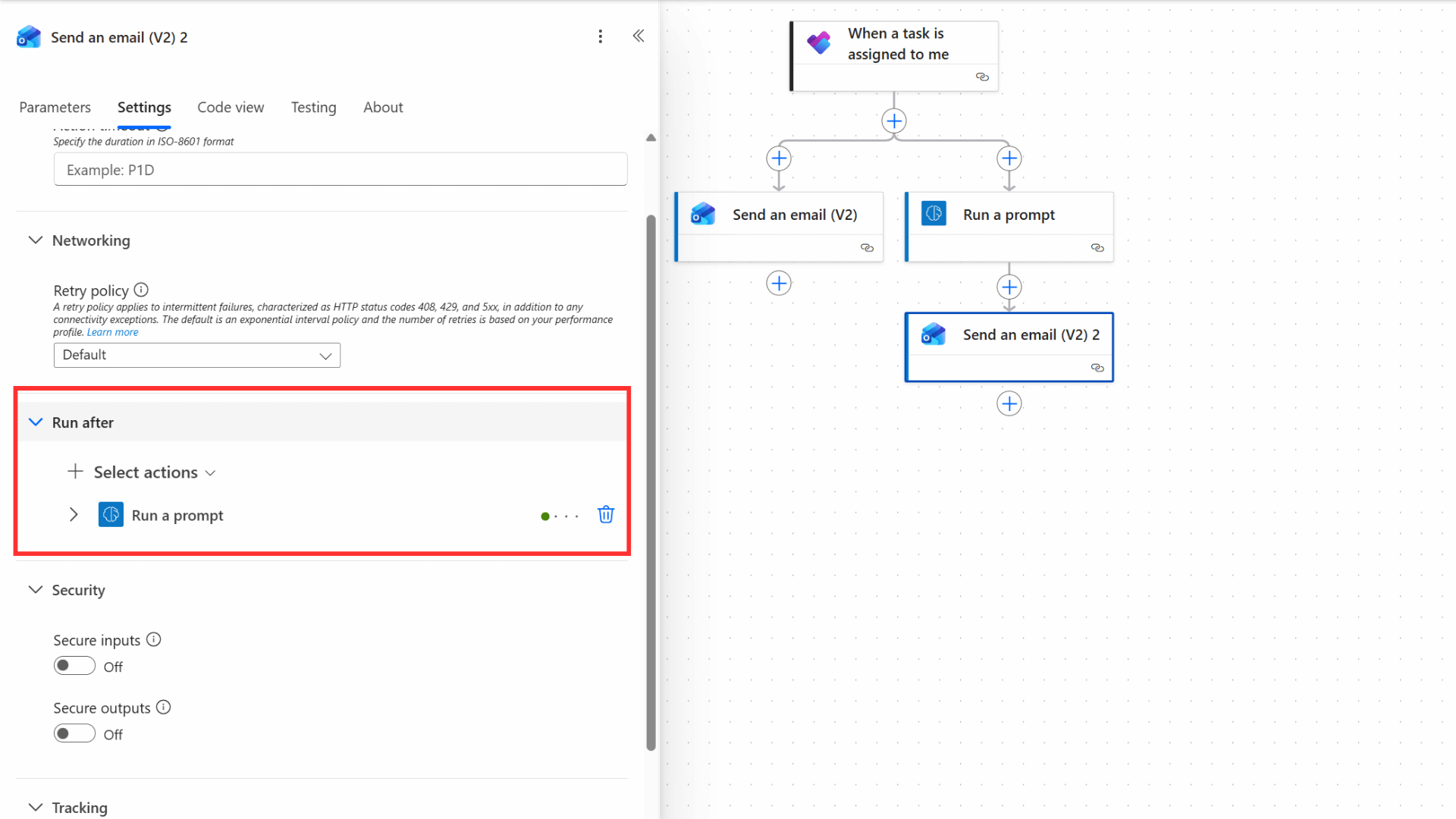 Run after in the Power Automate New Designer
