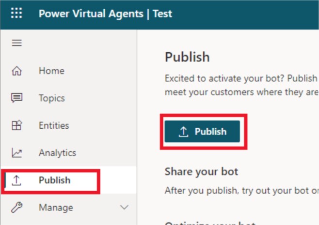 Publish your virtual agent