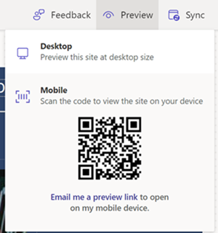 A sample QR code that may be scanned to access your website on a mobile device.