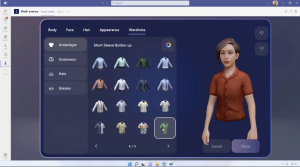 Creating and customizing your avatar