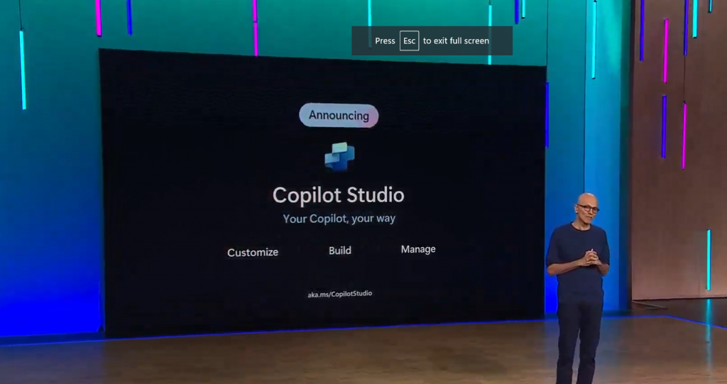 Copilot Studio at Microsoft Ignite 2023.