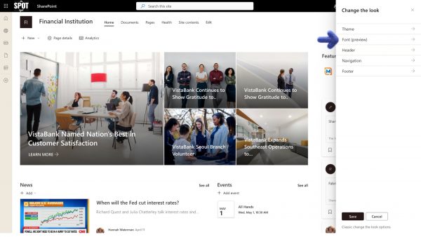 Adding your custom fonts to the SharePoint Brand Center