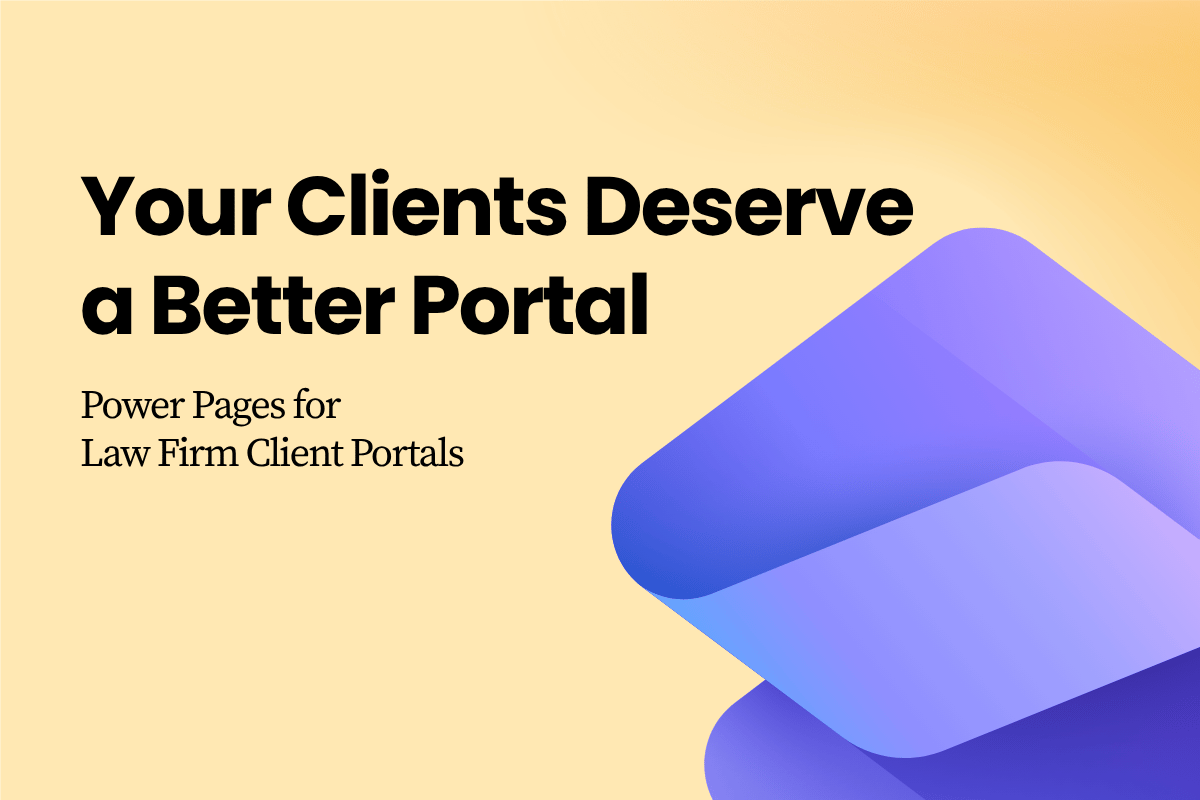 Power Pages portal for legal firms