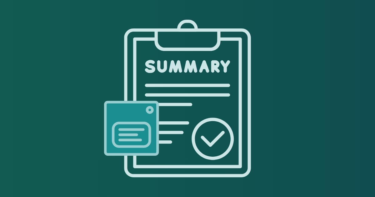 Icon representing summarizing file