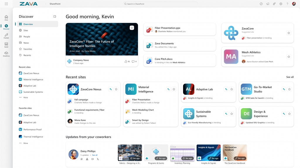 SharePoint Discover page