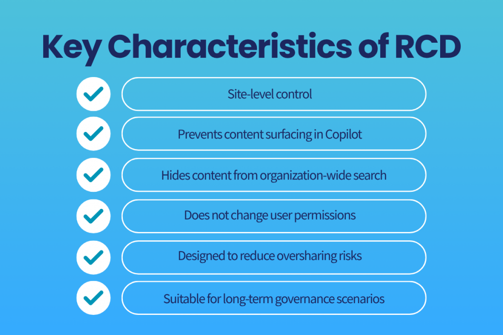 Key Characteristics of RCD