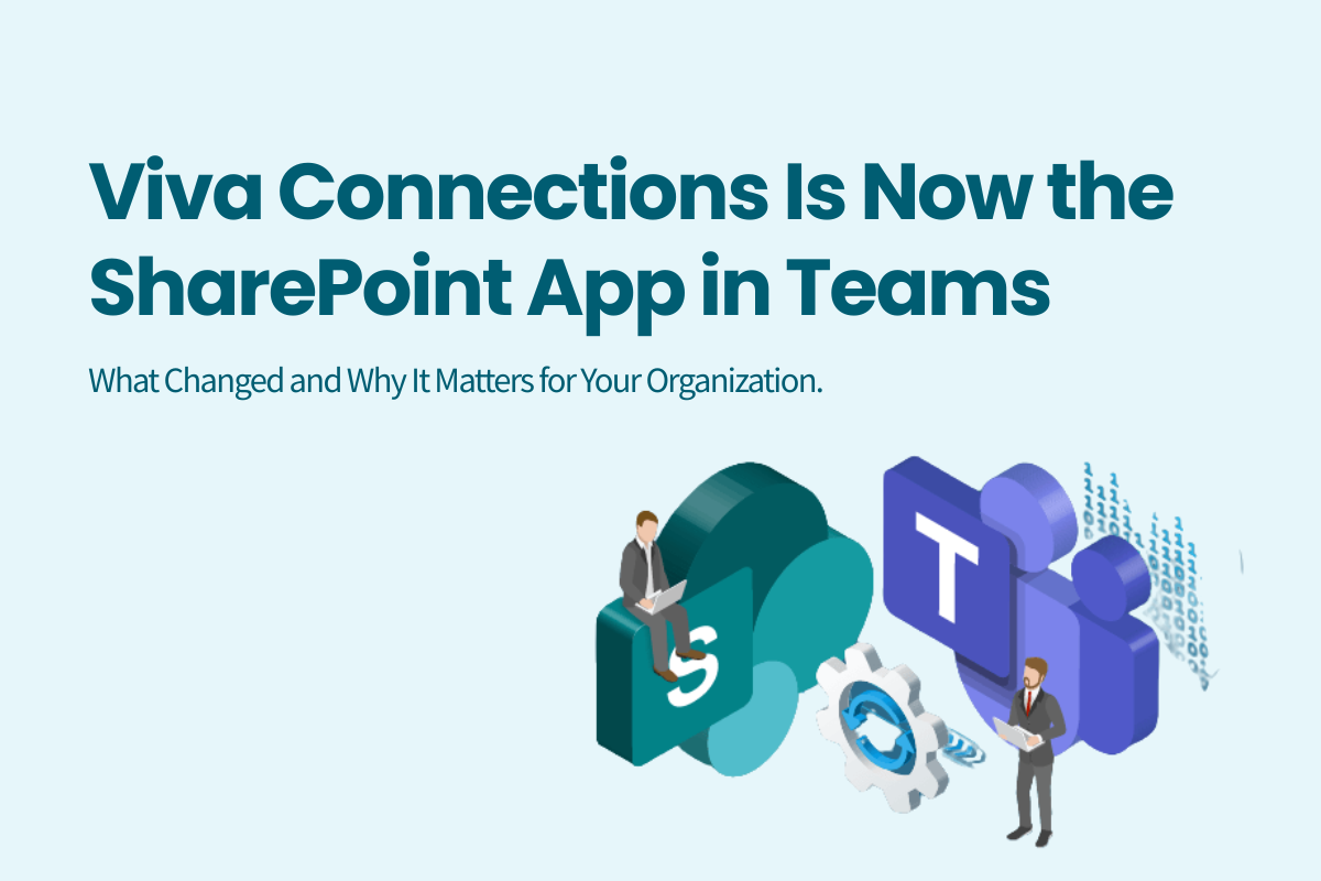 Viva Connections is now the sharepoint app in teams